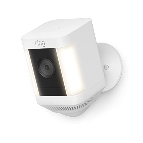 Ring Spotlight Cam Plus, Battery | Home or business security with HD video, Two-Way Talk, Color Night Vision, and Security Siren (2022 release) - White - Image 2