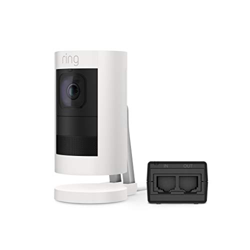 Ring Stick Up Cam Elite, Power over Ethernet HD Security Camera with Two-Way Talk, Night Vision, Works with Alexa - White - Image 2