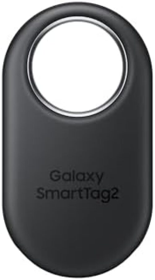 Samsung Galaxy SmartTag2, Bluetooth Tracker, Smart Tag GPS Locator Tracking Device, Item Finder for Keys, Wallet, Luggage, Pets, Use w/ Phones and Tablets Android 11 or Later, 2023, 1 Pack, Black