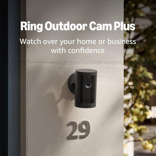 Introducing Ring Outdoor Cam Plus, Battery — Wide-Angle 2K Video with Ring Vision, Low-Light Sight for full-color night vision, Mount-Anywhere Versatility, Black