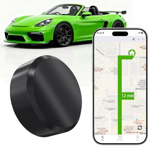GPS Tracker for Vehicles, Mini Hidden Car GPS Tracker,Magnetic Waterproof GPS Locator Global Coverage Real-Time Tracking,for Cars,Assets,Pets,Children and Elderly,No Subscription No Monthly Fee