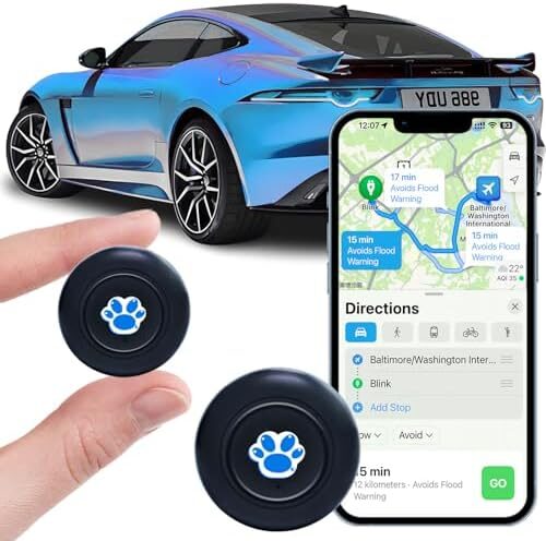 Mini GPS Tracker for Vehicles,Tracker Device for Vehicles No Subscription No Monthly Fee Portable Real-Time Tracking GPS Tracker for Car Kids Dogs Trucks Magnetic GPS Tracking Device