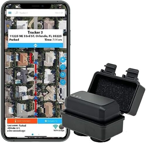 Optimus 3.0 GPS Tracker – Over 1 Month Battery – with Heavy Duty Waterproof Case and Powerful Magnets for Vehicles and Assets